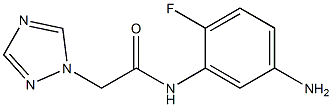 N-(5-amino-2-fluorophenyl)-2-(1H-1,2,4-triazol-1-yl)acetamide Struktur