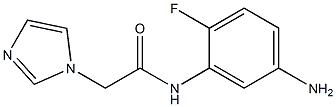 N-(5-amino-2-fluorophenyl)-2-(1H-imidazol-1-yl)acetamide Struktur