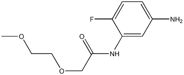 N-(5-amino-2-fluorophenyl)-2-(2-methoxyethoxy)acetamide Struktur