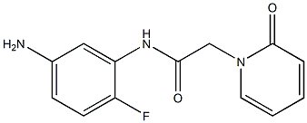 N-(5-amino-2-fluorophenyl)-2-(2-oxopyridin-1(2H)-yl)acetamide Struktur