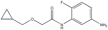 N-(5-amino-2-fluorophenyl)-2-(cyclopropylmethoxy)acetamide Struktur