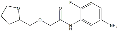 N-(5-amino-2-fluorophenyl)-2-(oxolan-2-ylmethoxy)acetamide Struktur