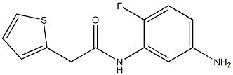 N-(5-amino-2-fluorophenyl)-2-thien-2-ylacetamide Struktur