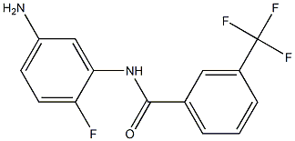 N-(5-amino-2-fluorophenyl)-3-(trifluoromethyl)benzamide Struktur