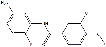 N-(5-amino-2-fluorophenyl)-3,4-dimethoxybenzamide Struktur