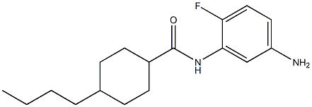 N-(5-amino-2-fluorophenyl)-4-butylcyclohexane-1-carboxamide Struktur