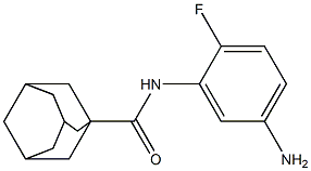 N-(5-amino-2-fluorophenyl)adamantane-1-carboxamide Struktur