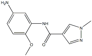 N-(5-amino-2-methoxyphenyl)-1-methyl-1H-pyrazole-4-carboxamide Struktur