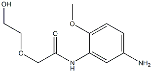 N-(5-amino-2-methoxyphenyl)-2-(2-hydroxyethoxy)acetamide Struktur