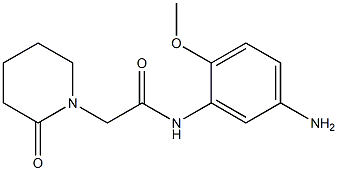 N-(5-amino-2-methoxyphenyl)-2-(2-oxopiperidin-1-yl)acetamide Struktur