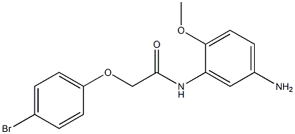 N-(5-amino-2-methoxyphenyl)-2-(4-bromophenoxy)acetamide Struktur