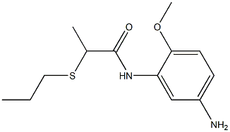 N-(5-amino-2-methoxyphenyl)-2-(propylsulfanyl)propanamide Struktur