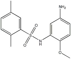 N-(5-amino-2-methoxyphenyl)-2,5-dimethylbenzene-1-sulfonamide Struktur