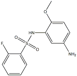 N-(5-amino-2-methoxyphenyl)-2-fluorobenzenesulfonamide Struktur