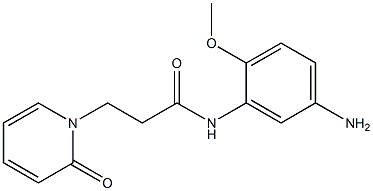 N-(5-amino-2-methoxyphenyl)-3-(2-oxopyridin-1(2H)-yl)propanamide Struktur