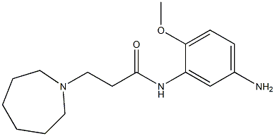 N-(5-amino-2-methoxyphenyl)-3-azepan-1-ylpropanamide Struktur