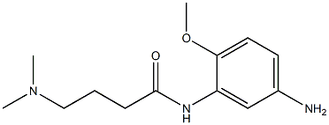 N-(5-amino-2-methoxyphenyl)-4-(dimethylamino)butanamide Struktur