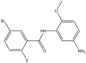 N-(5-amino-2-methoxyphenyl)-5-bromo-2-fluorobenzamide Struktur