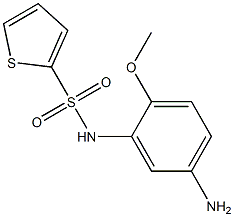 N-(5-amino-2-methoxyphenyl)thiophene-2-sulfonamide Struktur