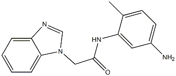 N-(5-amino-2-methylphenyl)-2-(1H-benzimidazol-1-yl)acetamide Struktur