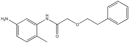 N-(5-amino-2-methylphenyl)-2-(2-phenylethoxy)acetamide Struktur