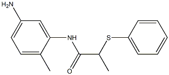 N-(5-amino-2-methylphenyl)-2-(phenylsulfanyl)propanamide Struktur