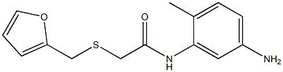 N-(5-amino-2-methylphenyl)-2-[(furan-2-ylmethyl)sulfanyl]acetamide Struktur