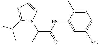 N-(5-amino-2-methylphenyl)-2-[2-(propan-2-yl)-1H-imidazol-1-yl]propanamide Struktur