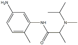 N-(5-amino-2-methylphenyl)-2-[isopropyl(methyl)amino]propanamide Struktur