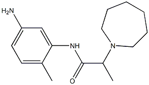 N-(5-amino-2-methylphenyl)-2-azepan-1-ylpropanamide Struktur