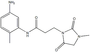 N-(5-amino-2-methylphenyl)-3-(3-methyl-2,5-dioxoimidazolidin-1-yl)propanamide Struktur