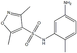 N-(5-amino-2-methylphenyl)-3,5-dimethyl-1,2-oxazole-4-sulfonamide Struktur