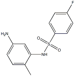 N-(5-amino-2-methylphenyl)-4-fluorobenzenesulfonamide Struktur