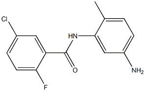 N-(5-amino-2-methylphenyl)-5-chloro-2-fluorobenzamide Struktur