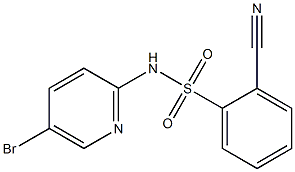 N-(5-bromopyridin-2-yl)-2-cyanobenzene-1-sulfonamide Struktur