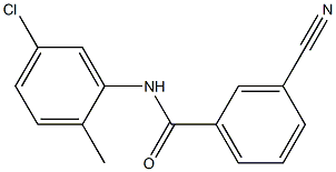 N-(5-chloro-2-methylphenyl)-3-cyanobenzamide Struktur