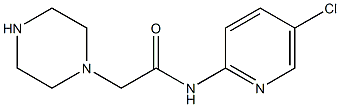 N-(5-chloropyridin-2-yl)-2-(piperazin-1-yl)acetamide Struktur