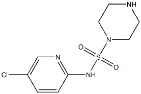 N-(5-chloropyridin-2-yl)piperazine-1-sulfonamide Struktur