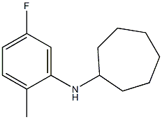 N-(5-fluoro-2-methylphenyl)cycloheptanamine Struktur