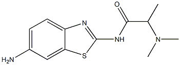 N-(6-amino-1,3-benzothiazol-2-yl)-2-(dimethylamino)propanamide Struktur