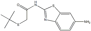 N-(6-amino-1,3-benzothiazol-2-yl)-2-(tert-butylsulfanyl)acetamide Struktur