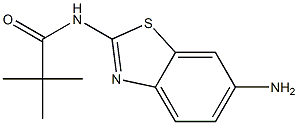 N-(6-amino-1,3-benzothiazol-2-yl)-2,2-dimethylpropanamide Struktur