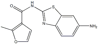 N-(6-amino-1,3-benzothiazol-2-yl)-2-methyl-3-furamide Struktur