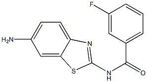 N-(6-amino-1,3-benzothiazol-2-yl)-3-fluorobenzamide Struktur