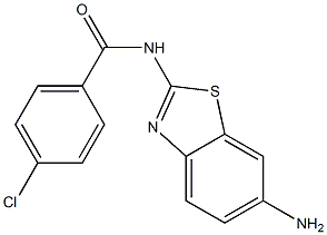 N-(6-amino-1,3-benzothiazol-2-yl)-4-chlorobenzamide Struktur