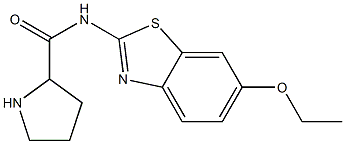 N-(6-ethoxy-1,3-benzothiazol-2-yl)pyrrolidine-2-carboxamide Struktur