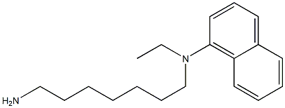 N-(7-aminoheptyl)-N-ethylnaphthalen-1-amine Struktur