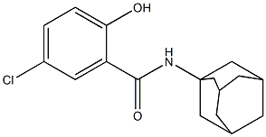 N-(adamantan-1-yl)-5-chloro-2-hydroxybenzamide Struktur