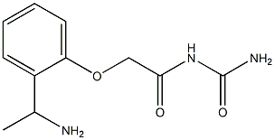 N-(aminocarbonyl)-2-[2-(1-aminoethyl)phenoxy]acetamide Struktur