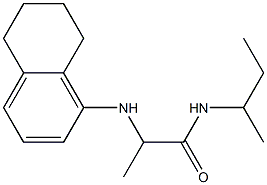 N-(butan-2-yl)-2-(5,6,7,8-tetrahydronaphthalen-1-ylamino)propanamide Struktur